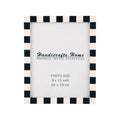 Black and White Dash Resin Inlay Frame, 8x10, Set of 2