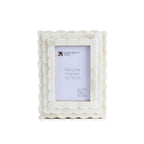 Scalloped Bone Inlay Frame, Ivory, 4x6