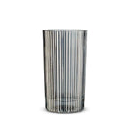 Gray Optic Highball Glasses, Set of 6