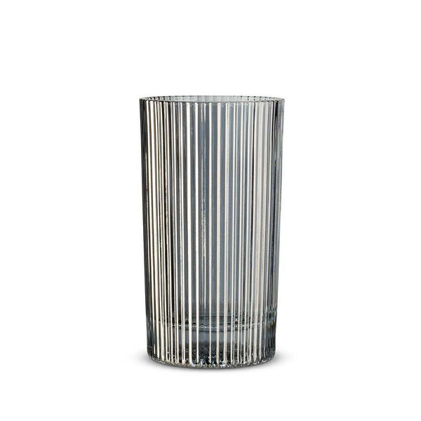 Gray Optic Highball Glasses, Set of 6