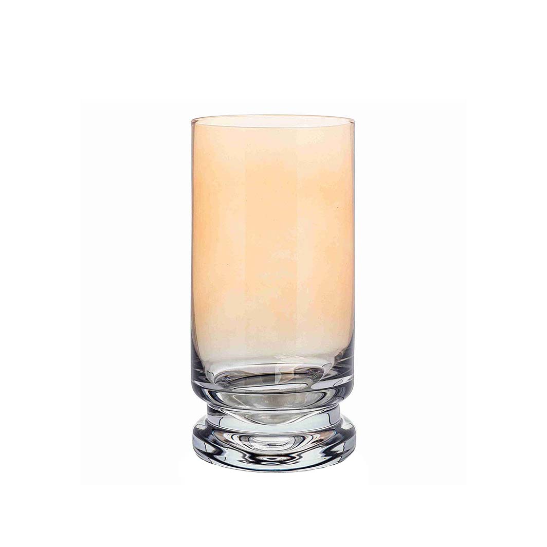 Amber and Smoke Highball Glasses, Set of 6