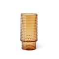 Amber Glass Tumblers, Set of 2