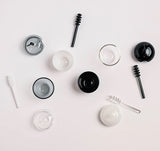 Black & White Honey Dish Set of 4