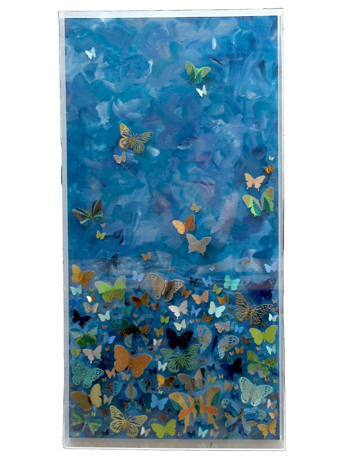 Into the Blue original artwork - whole artwork on white
