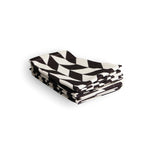 B&W Chevron Napkin Set set of four