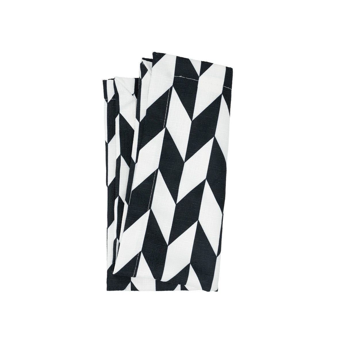 B&W Chevron Napkin Set