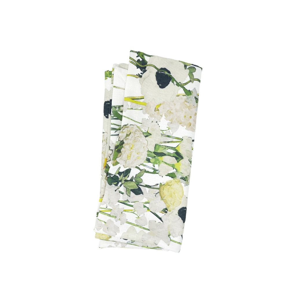 Cream Floral Garden Napkin Set