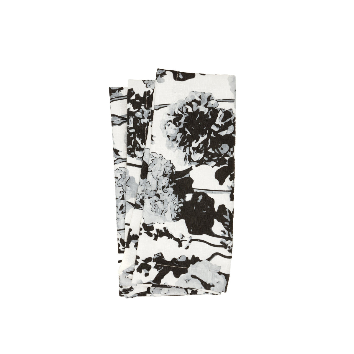 Greyscale Floral Garden Napkin Set