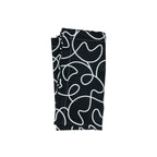 B&W Squiggly Napkin Set