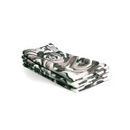 Grayscale Roses Faux Linen Napkins, Set of 4