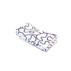 Navy Squiggly Napkin Set set of four