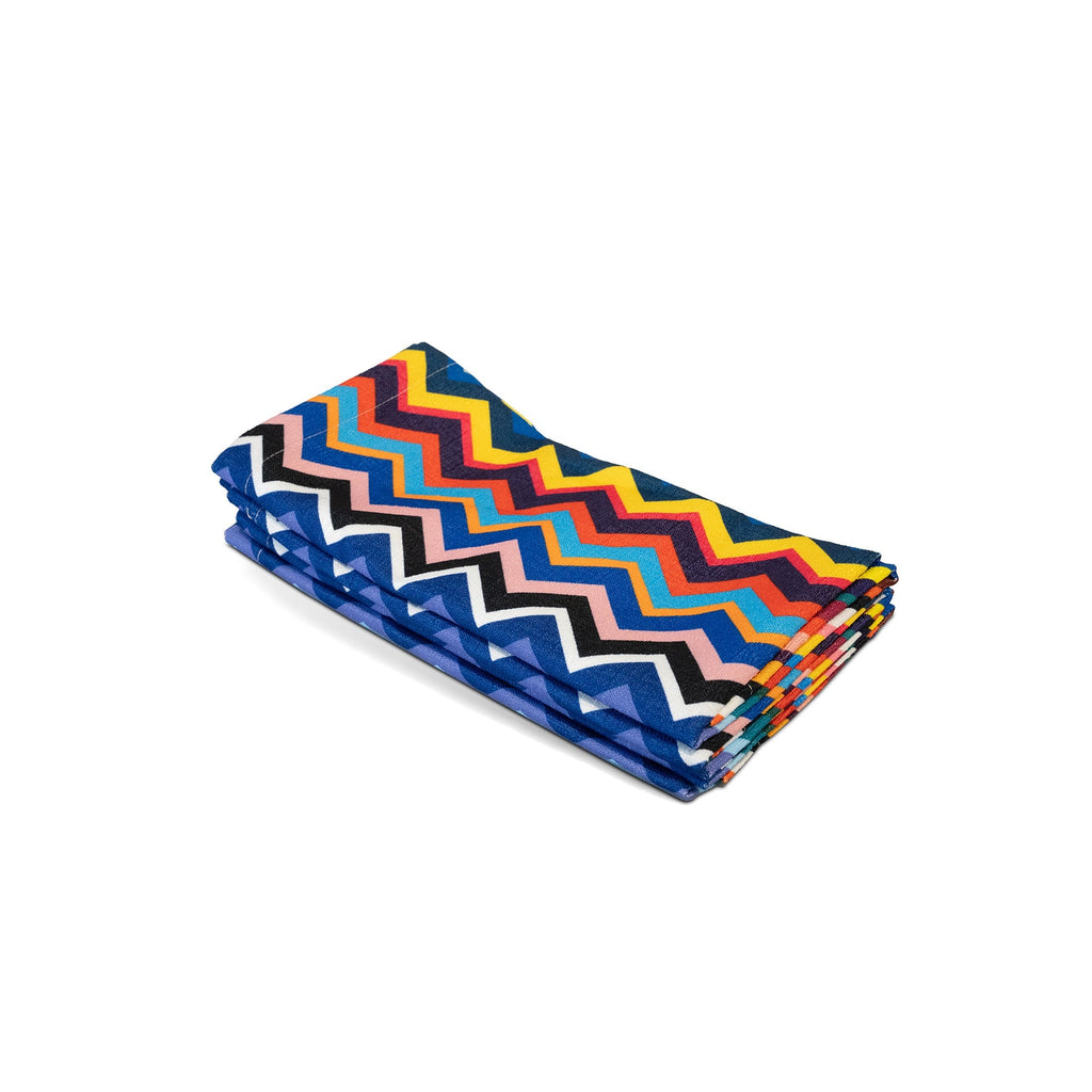 Multicolor ZigZag Napkin Set set of four