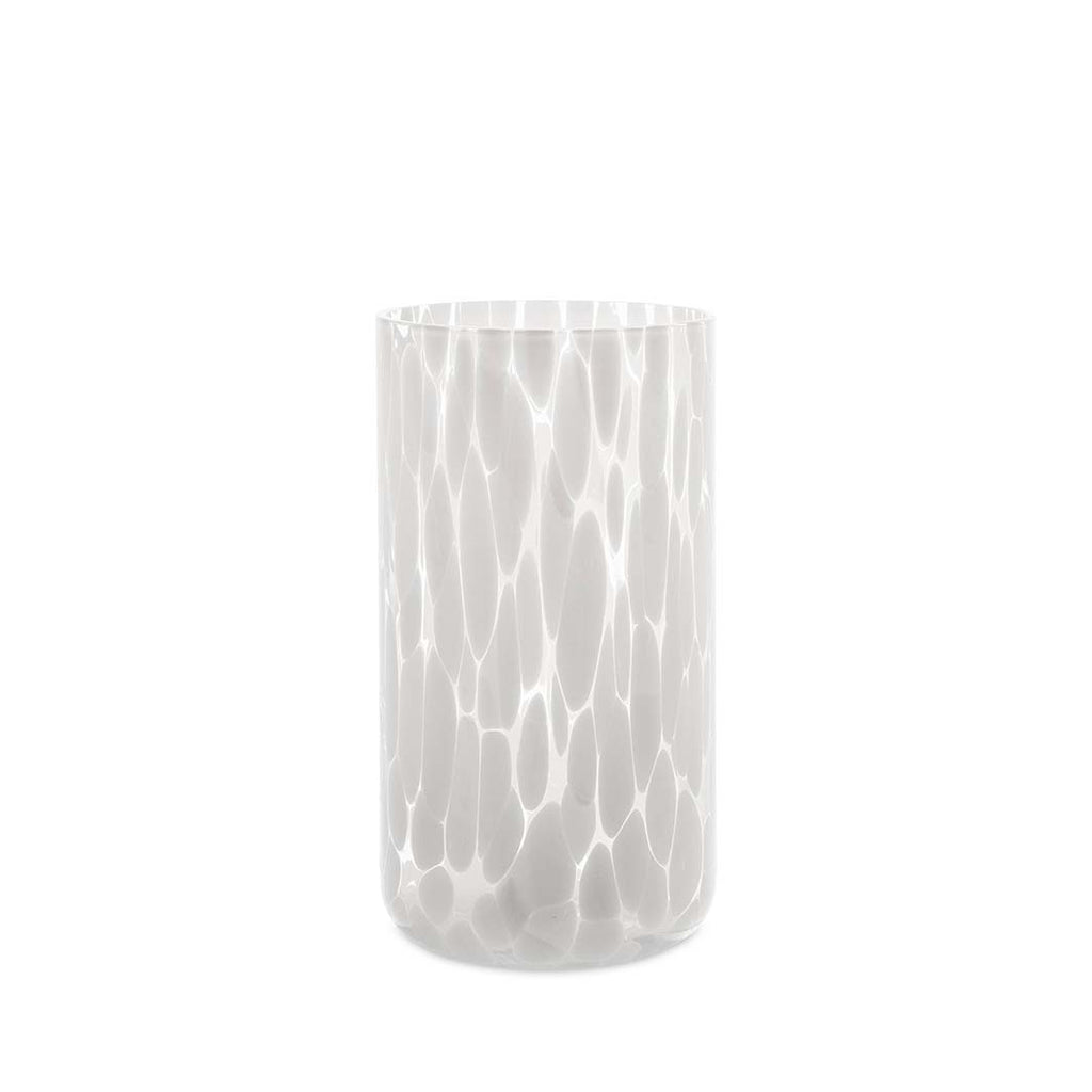 White Dot Tall drinking glass, 20oz