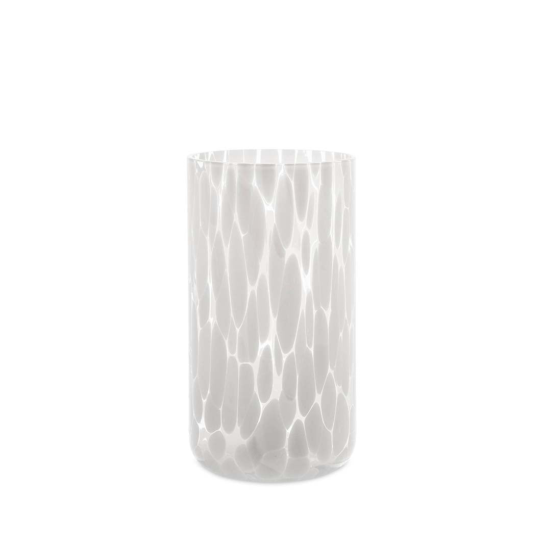 White Dot Tall drinking glass, 20oz
