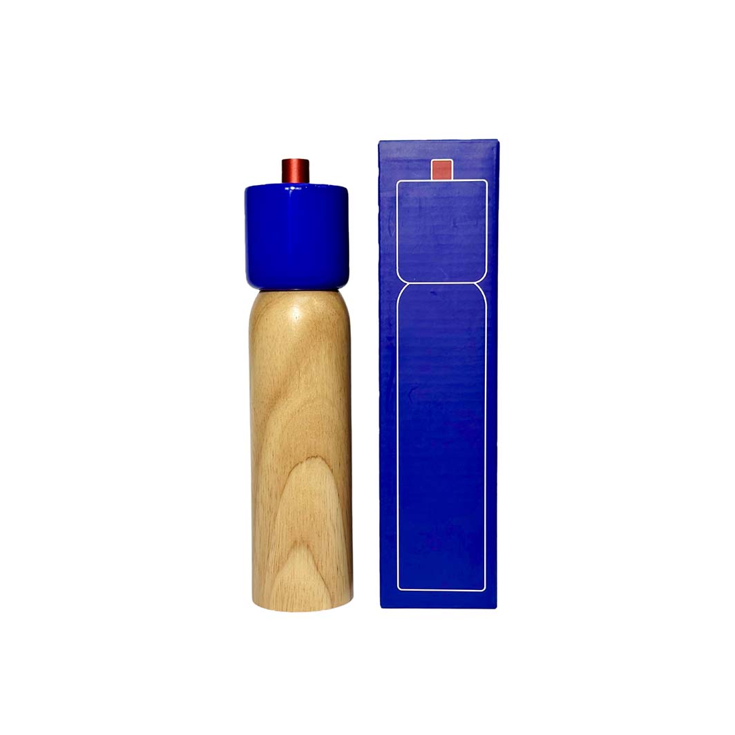 Navy and Red Salt and Pepper Grinder, Large