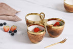 Madera Wood and Gold Three Part Server - product photo
