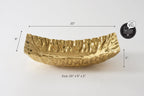 Mascali D'oro Gold Rectangular Centerpiece