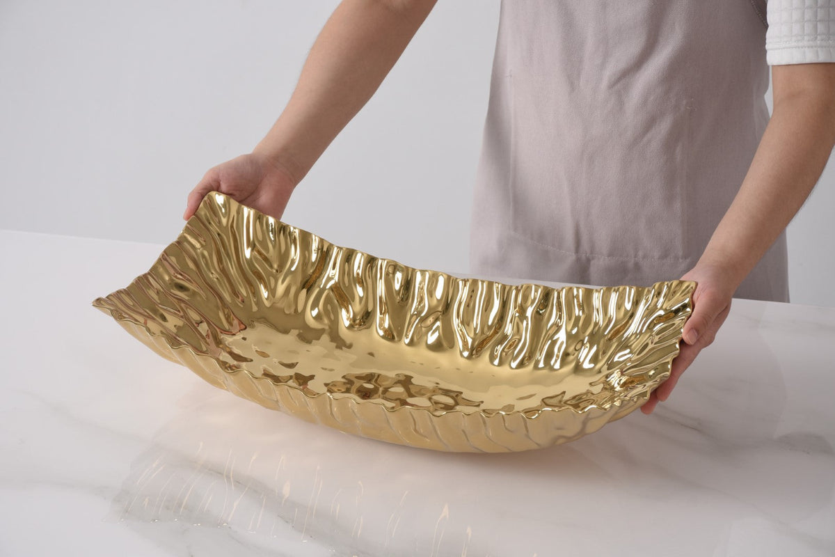 Mascali D'oro Gold Rectangular Centerpiece