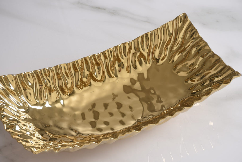 Mascali D'oro Gold Rectangular Centerpiece