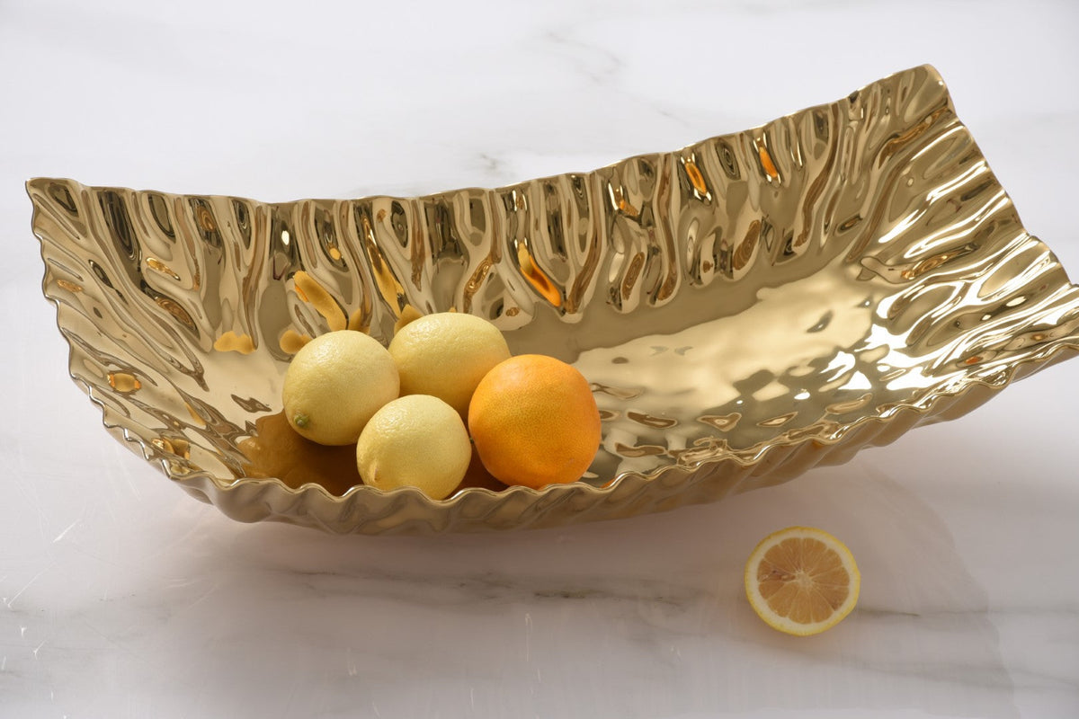 Mascali D'oro Gold Rectangular Centerpiece
