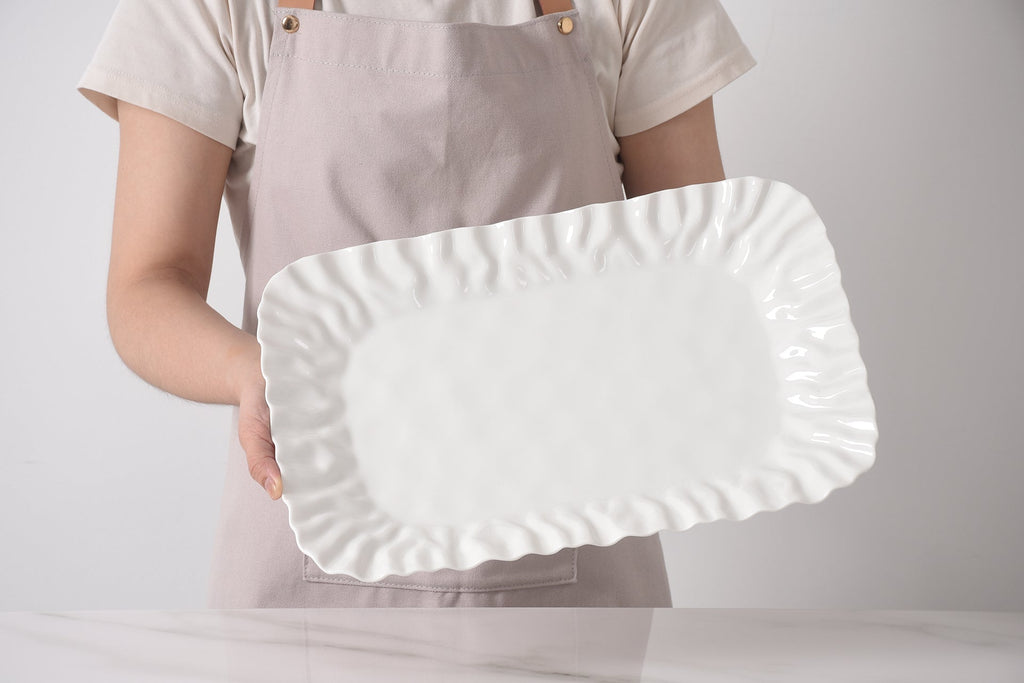 Mascali Bianca White Medium Deep Tray - product photo