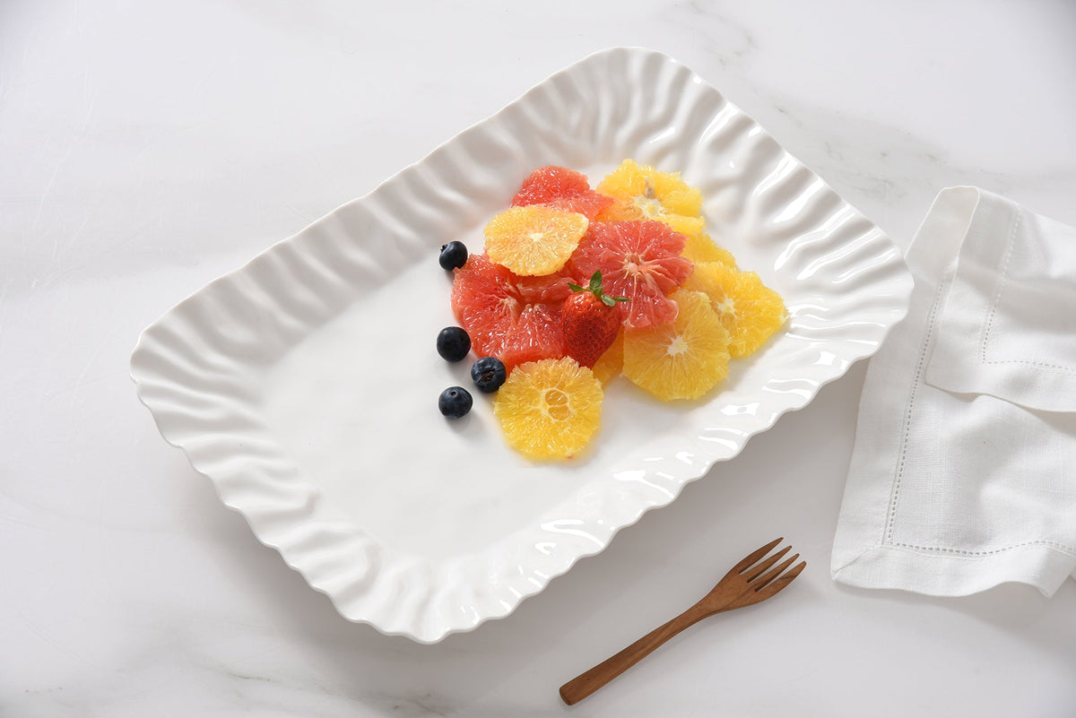 Mascali Bianca White Medium Deep Tray - product photo