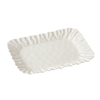 Mascali Bianca White Medium Deep Tray - white background product photo