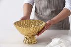 Mascali D'oro Gold Medium Footed Bowl