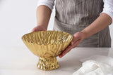 Medium Footed Bowl Gold