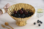 Mascali D'oro Gold Medium Footed Bowl
