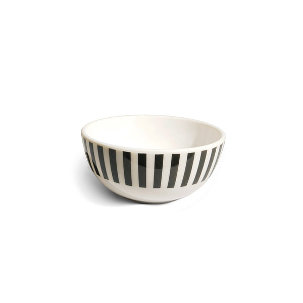 Black & White Starburst Melamine Bowls, Set of 4