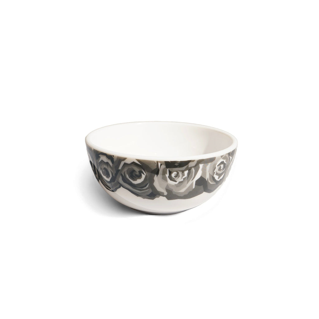 Greyscale Roses Bowl Set, melamine dinnerware