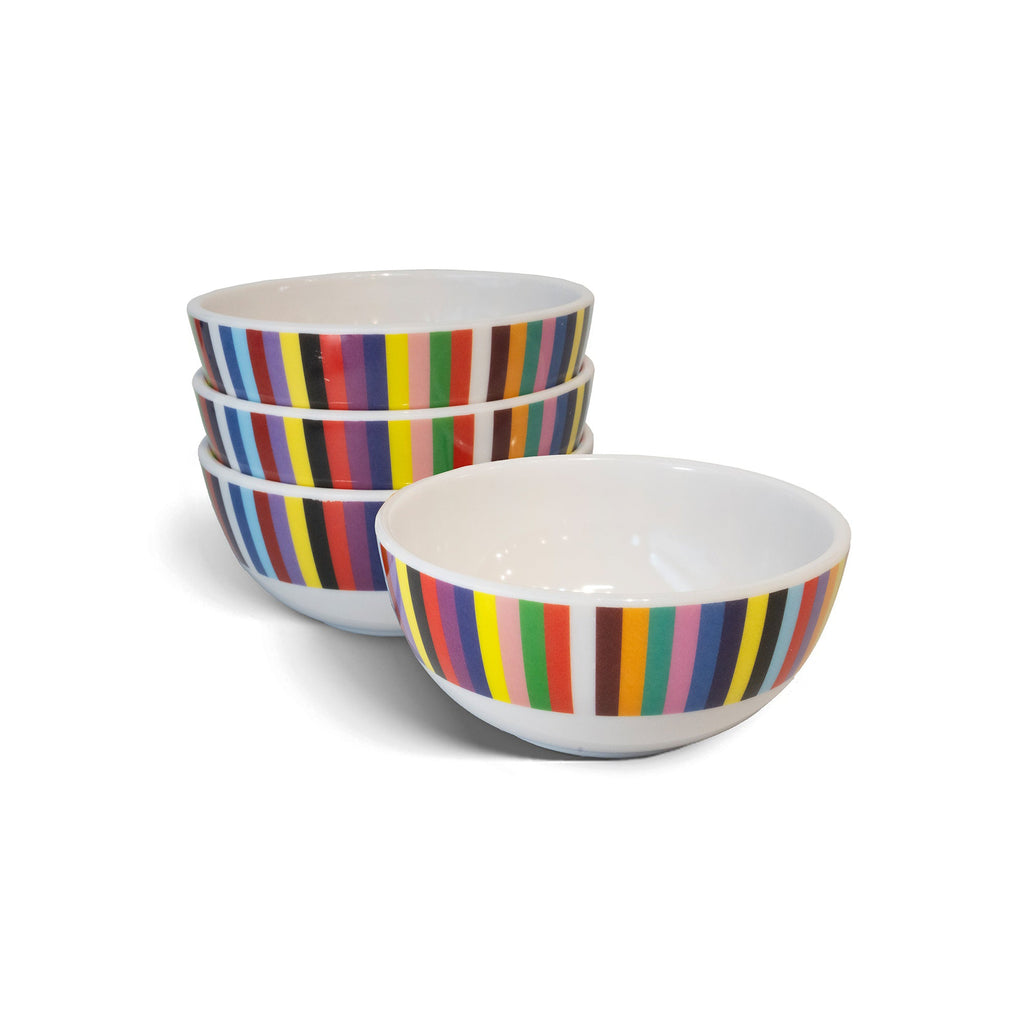 Multicolor Starburst Bowl Set set of four