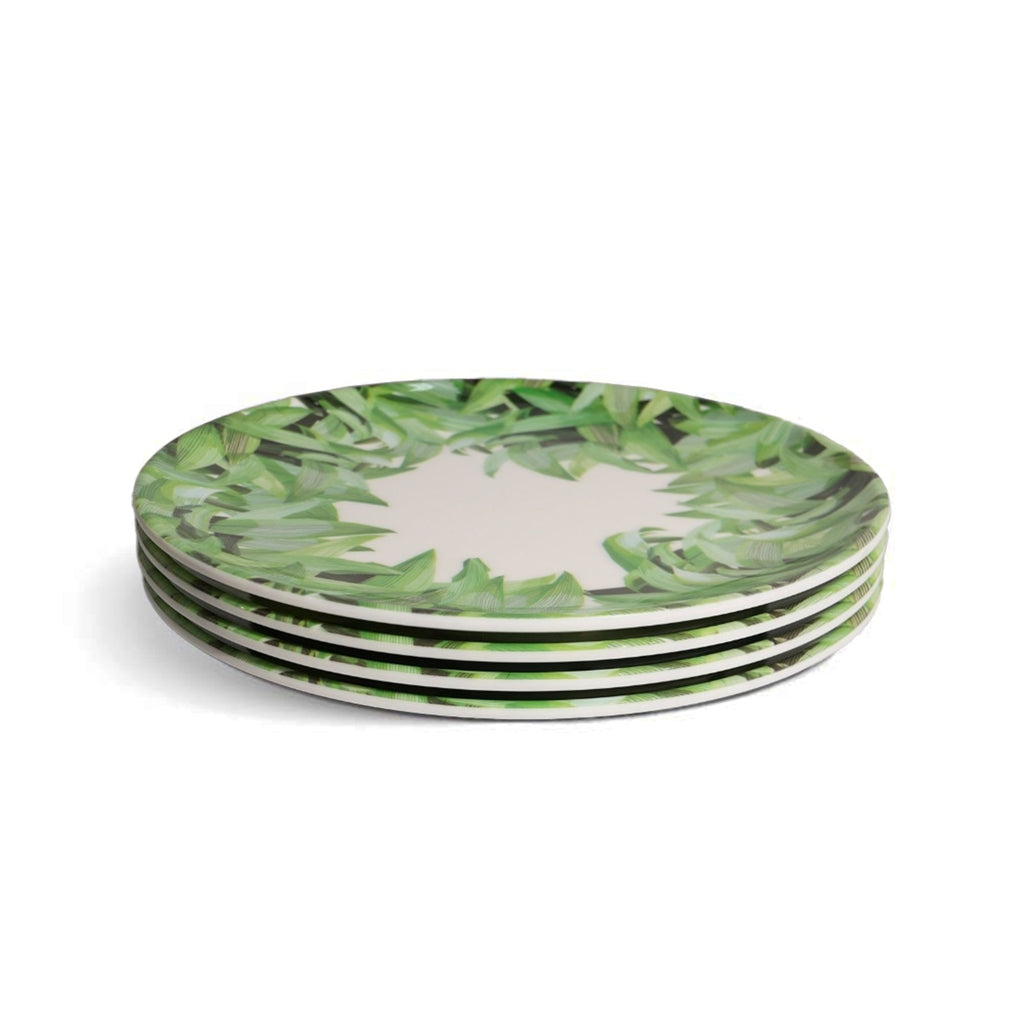 Pura Vida Melamine Dinner Plates, Set of 4