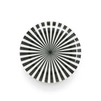 B&W Starburst Dinner Plate Set, melamine dinnerware