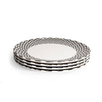 B&W Chevron Dinner Plate set of four