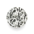 Greyscale Floral Garden Dinner Plate Set, melamine dinnerware