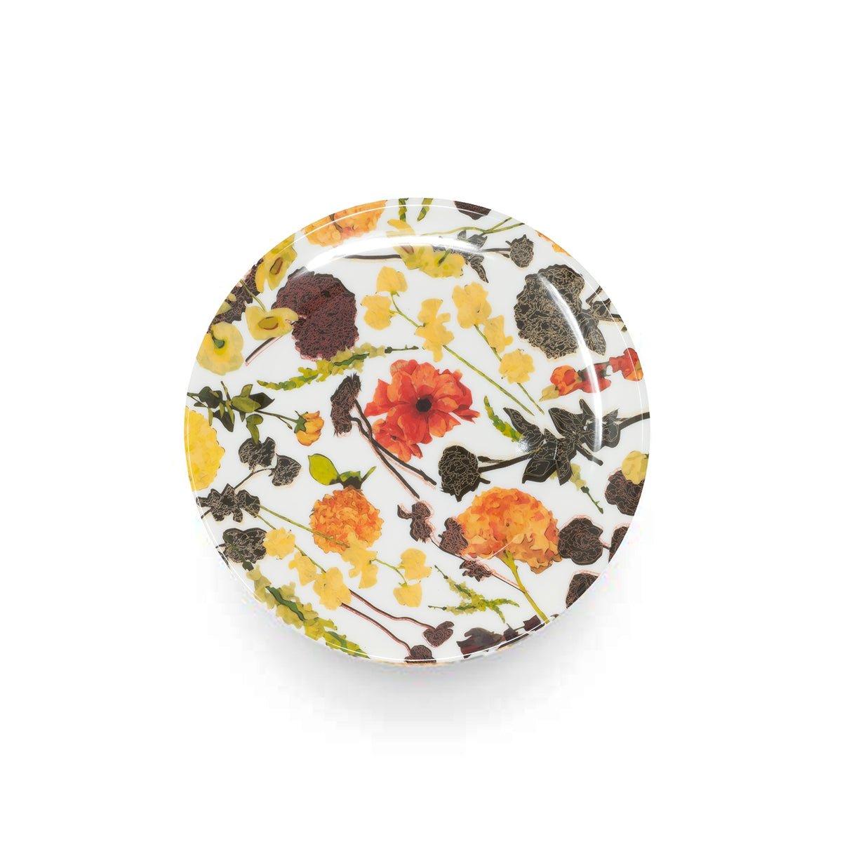 Auburn Bouquet Melamine Dinner Plates, Set of 4