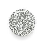 B&W Squiggly Dinner Plate Set, melamine dinnerware
