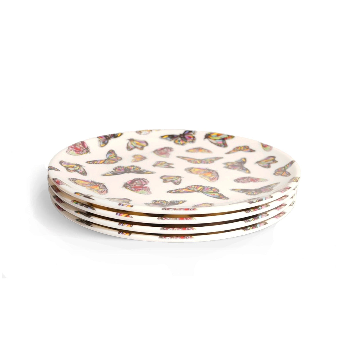 Butterflies Dinner Plate Set set of four