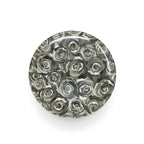 Greyscale Roses Dinner Plate Set, melamine dinnerware