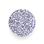 Navy Squiggly Dinner Plate Set, melamine dinnerware