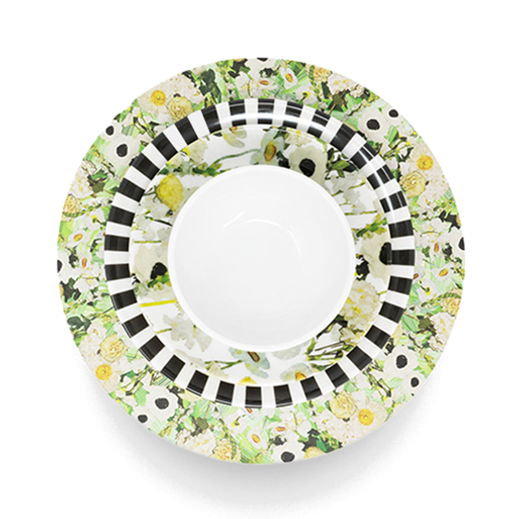 Tranquil Charm Set 16 Piece Setting, melamine dinnerware