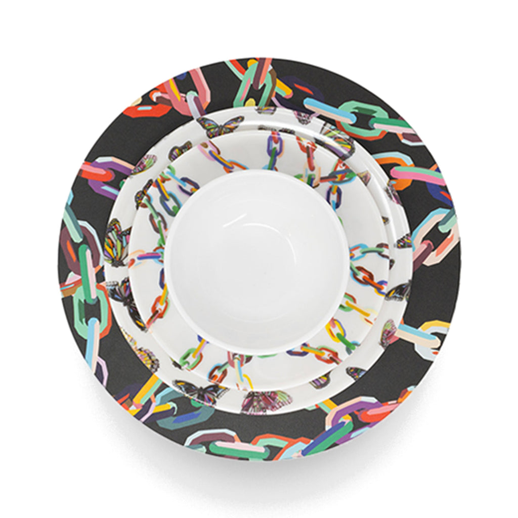 Spread Your Wings Set 16 Piece Setting, melamine dinnerware