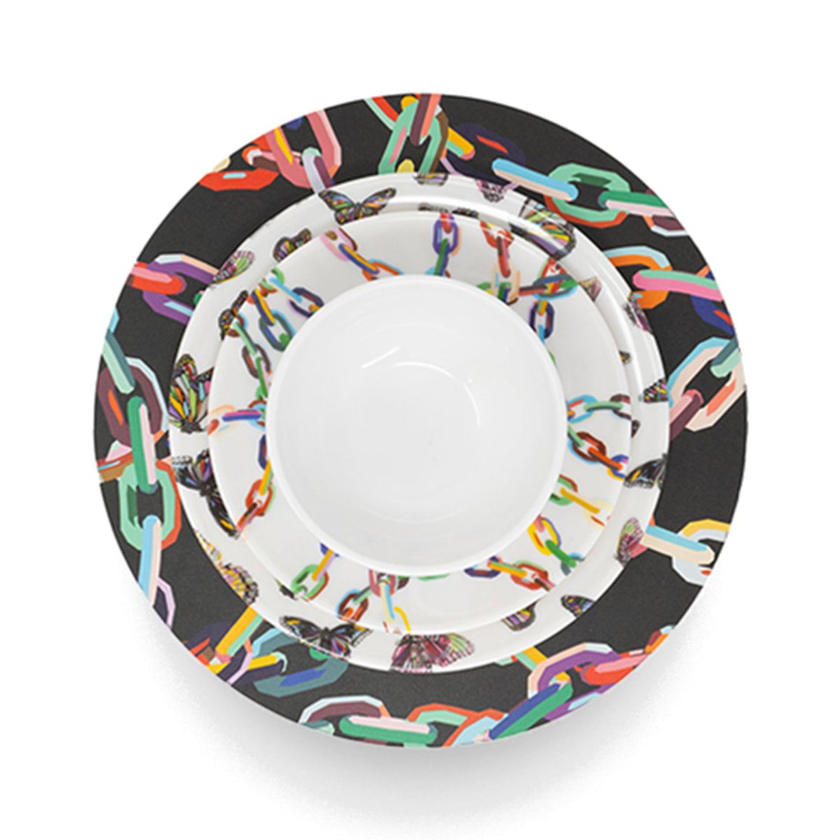 Spread Your Wings Set 16 Piece Setting, melamine dinnerware