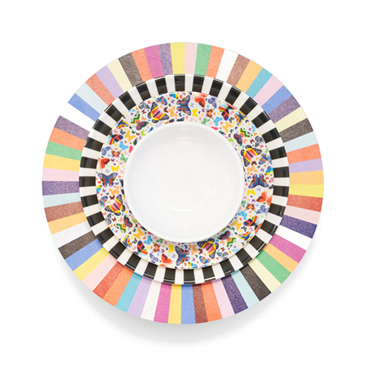 Flying Night and Day Set 16 Piece Setting, melamine dinnerware