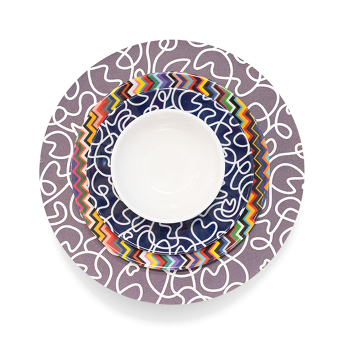 Fever Dream Set 16 Piece Setting, melamine dinnerware