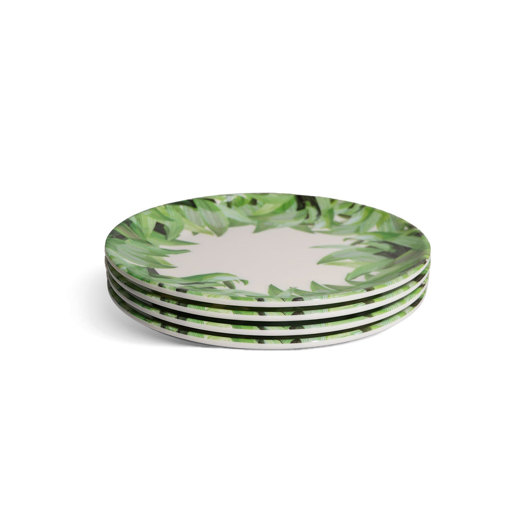 Pura Vida Melamine Salad Plates, Set of 4