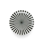 B&W Starburst Salad Plate Set, melamine dinnerware
