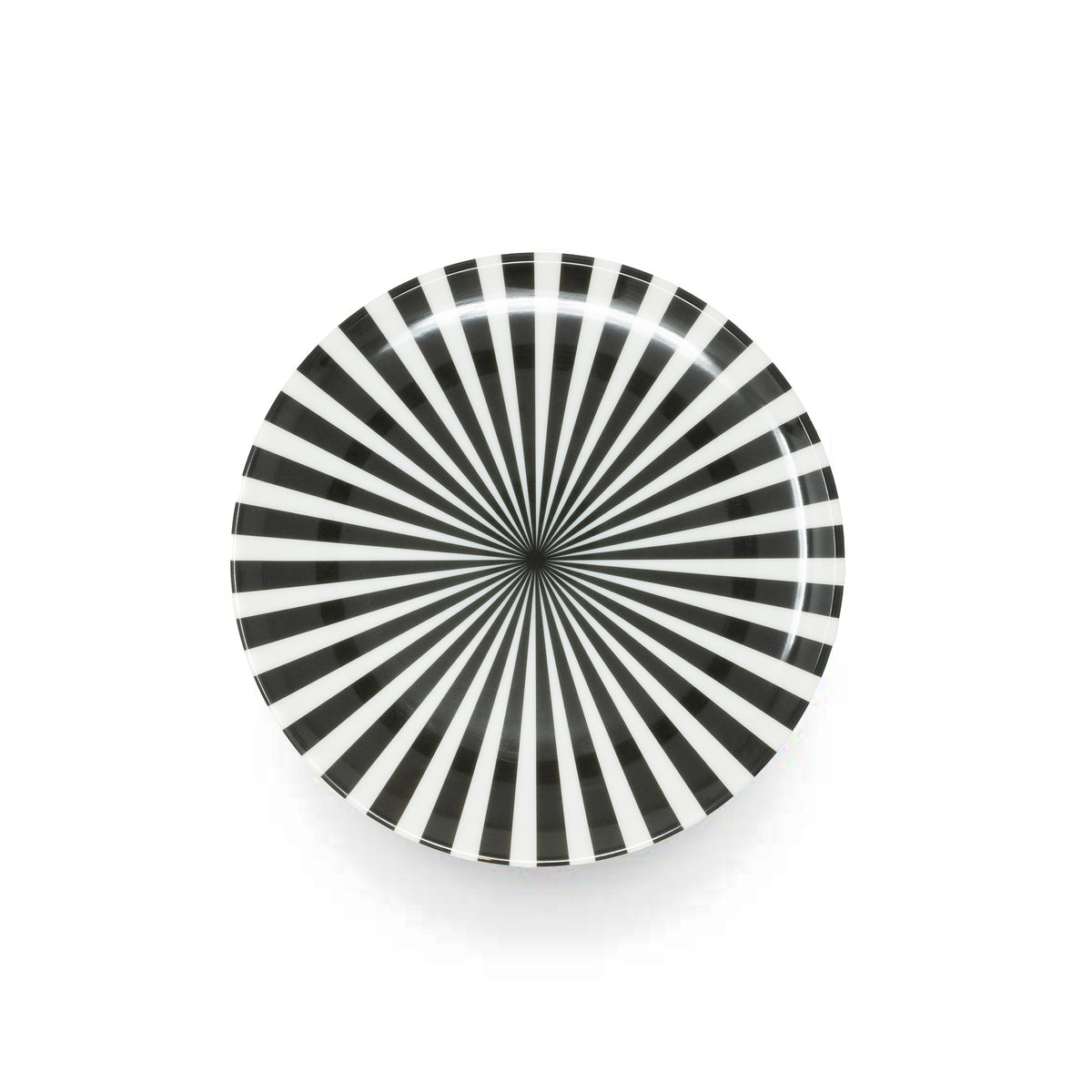 B&W Starburst Salad Plate Set, melamine dinnerware
